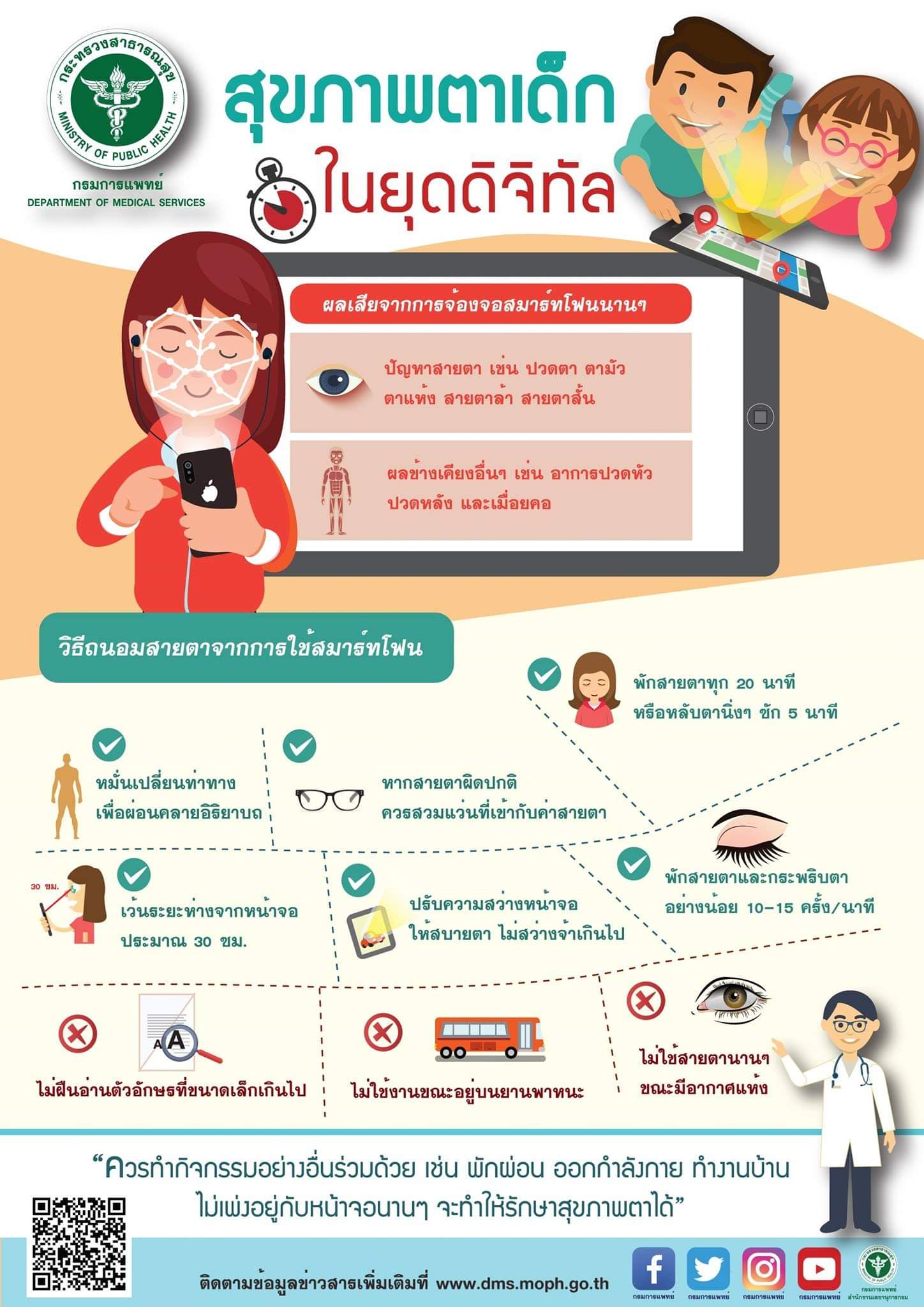 สุขภาพตา เด็กยุคดิจิทัล